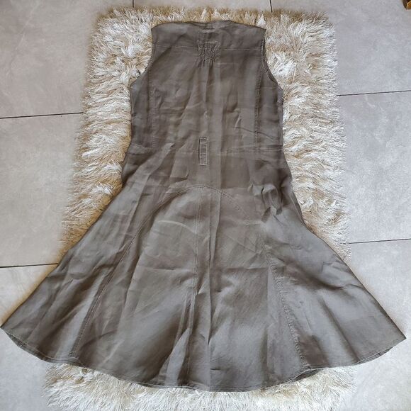 Malvin Hamburg I Love Linen Dress Button Down Size Medium Coastal  Casual - Picture 9 of 13